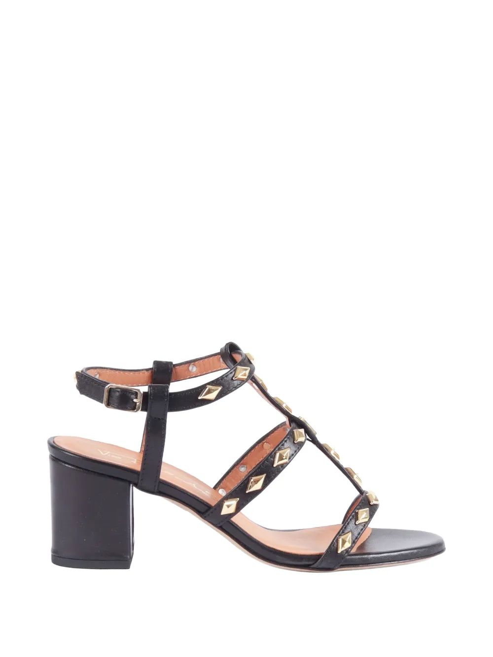 Via Roma 15 studded sandals - Schwarz