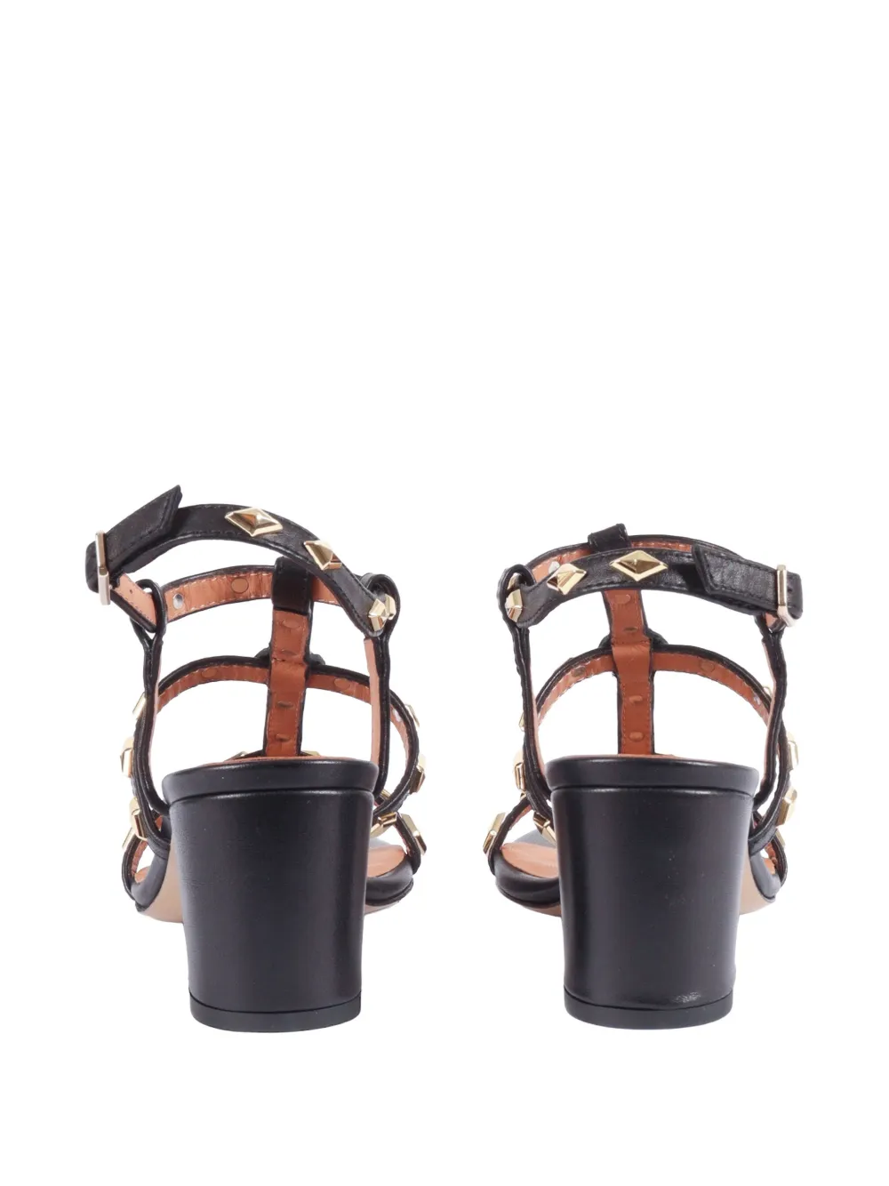Via Roma 15 studded sandals Zwart