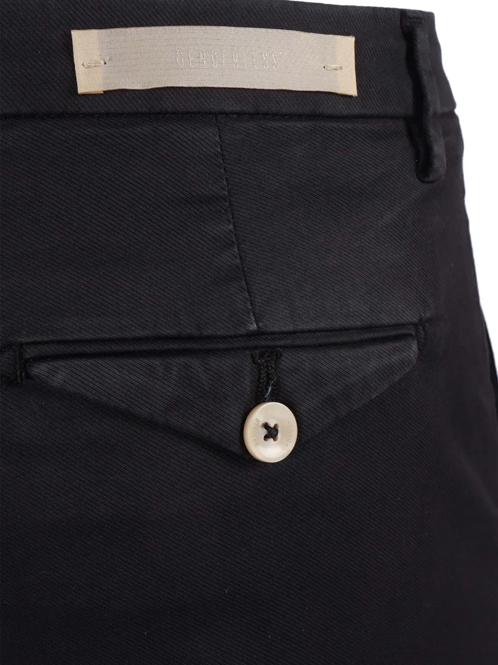 Briglia 1949 Straight broek met knoop Zwart