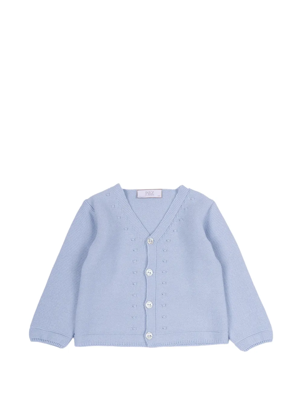 Paz Rodriguez Essential V-neck cotton cardigan - Blu