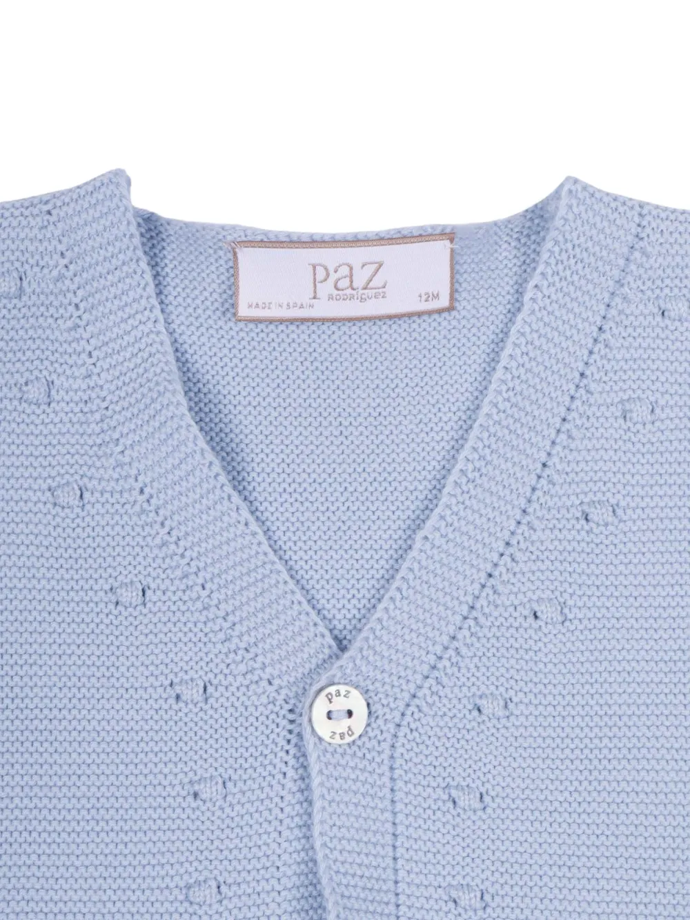 Paz Rodriguez Essential katoenen vest met V-hals Blauw