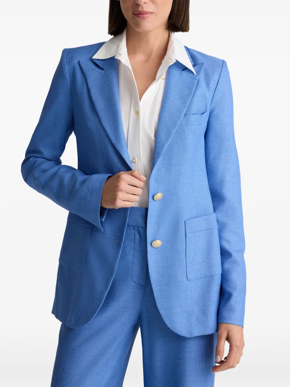 St. John Blazer met lange mouwen Blauw