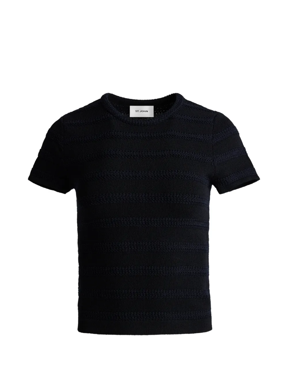 St. John breton stripe knit T-shirt - Nero