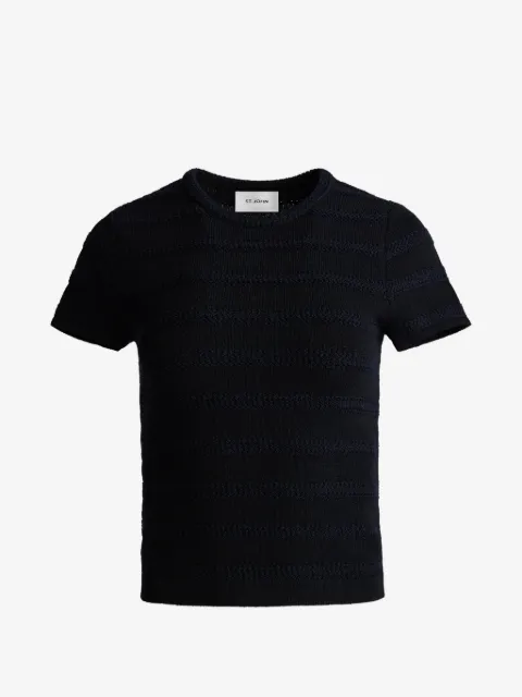 St. John breton stripe knit T-shirt