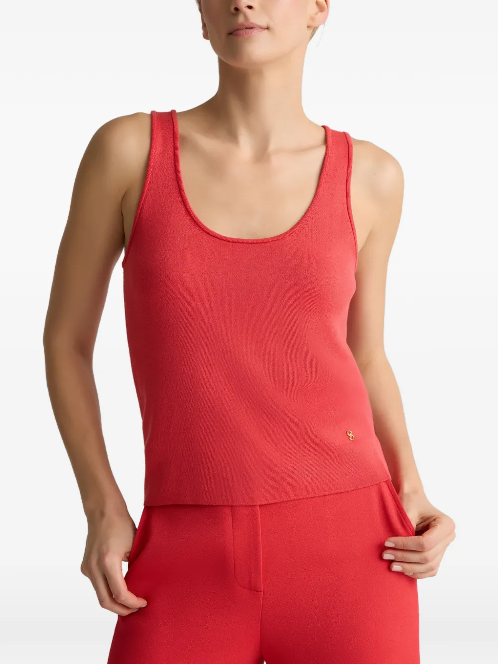 St. John Tanktop met logodetail Rood