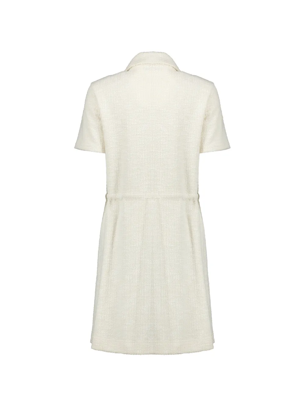  Moncler Zip Fastening Mini Dress - White 