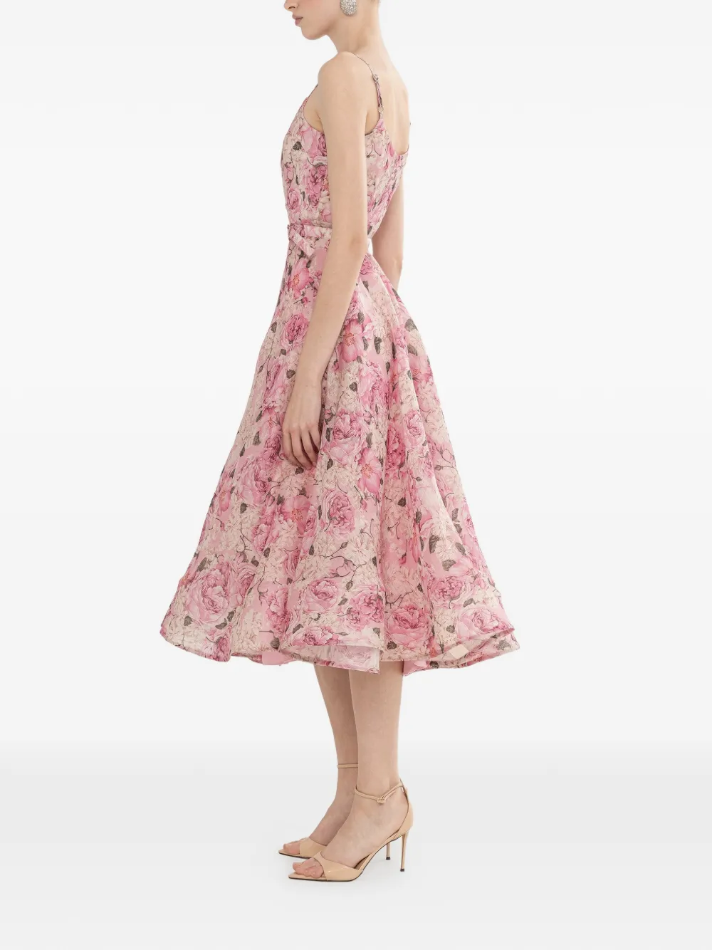 NISSA Midi-jurk met bloemenprint Roze