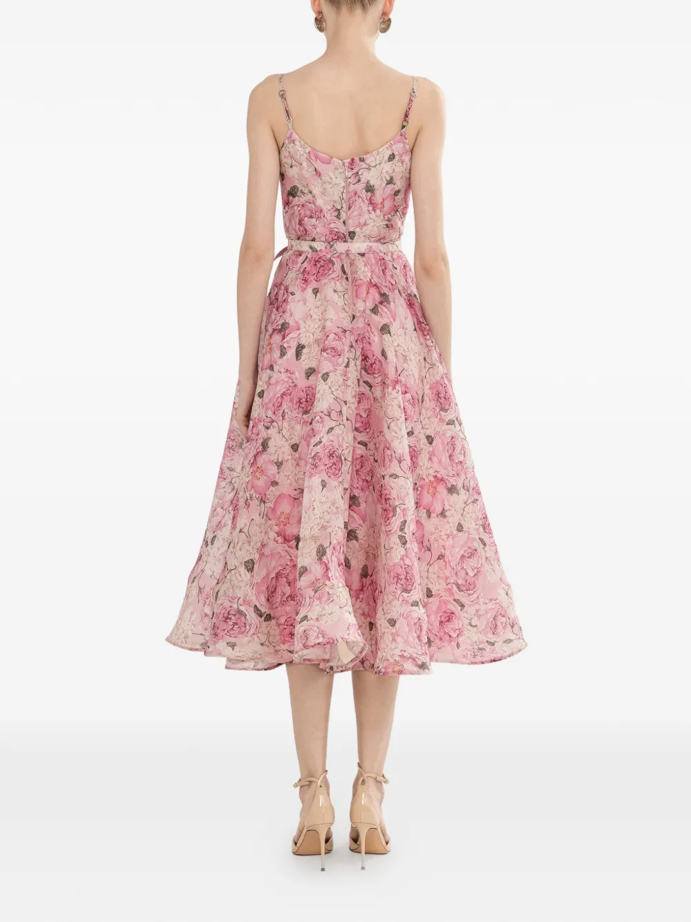 NISSA Midi-jurk met bloemenprint Roze