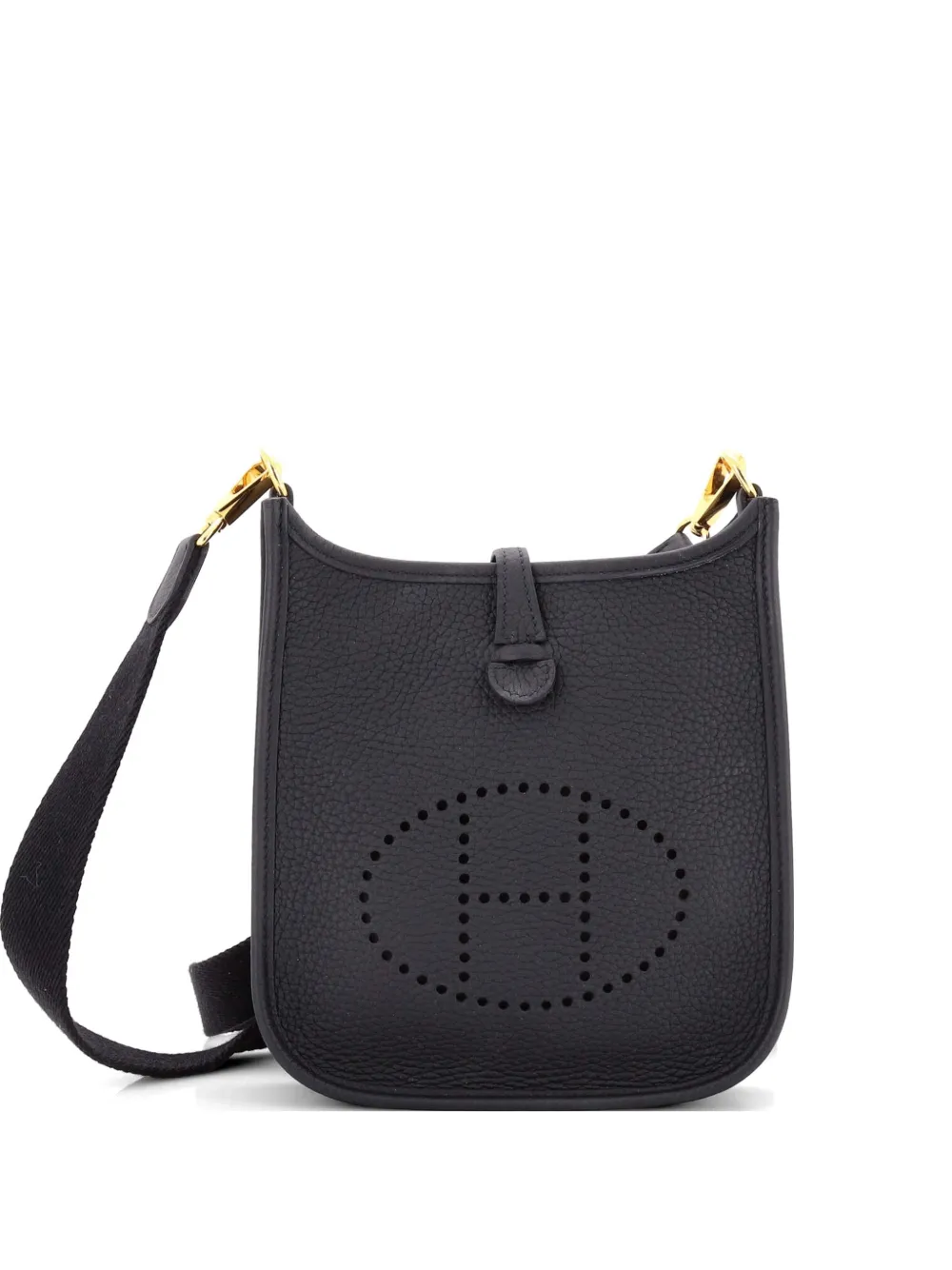 Hermès Pre-Owned Evelyne Bag Gen III Clemence TPM crossbody bag - Nero