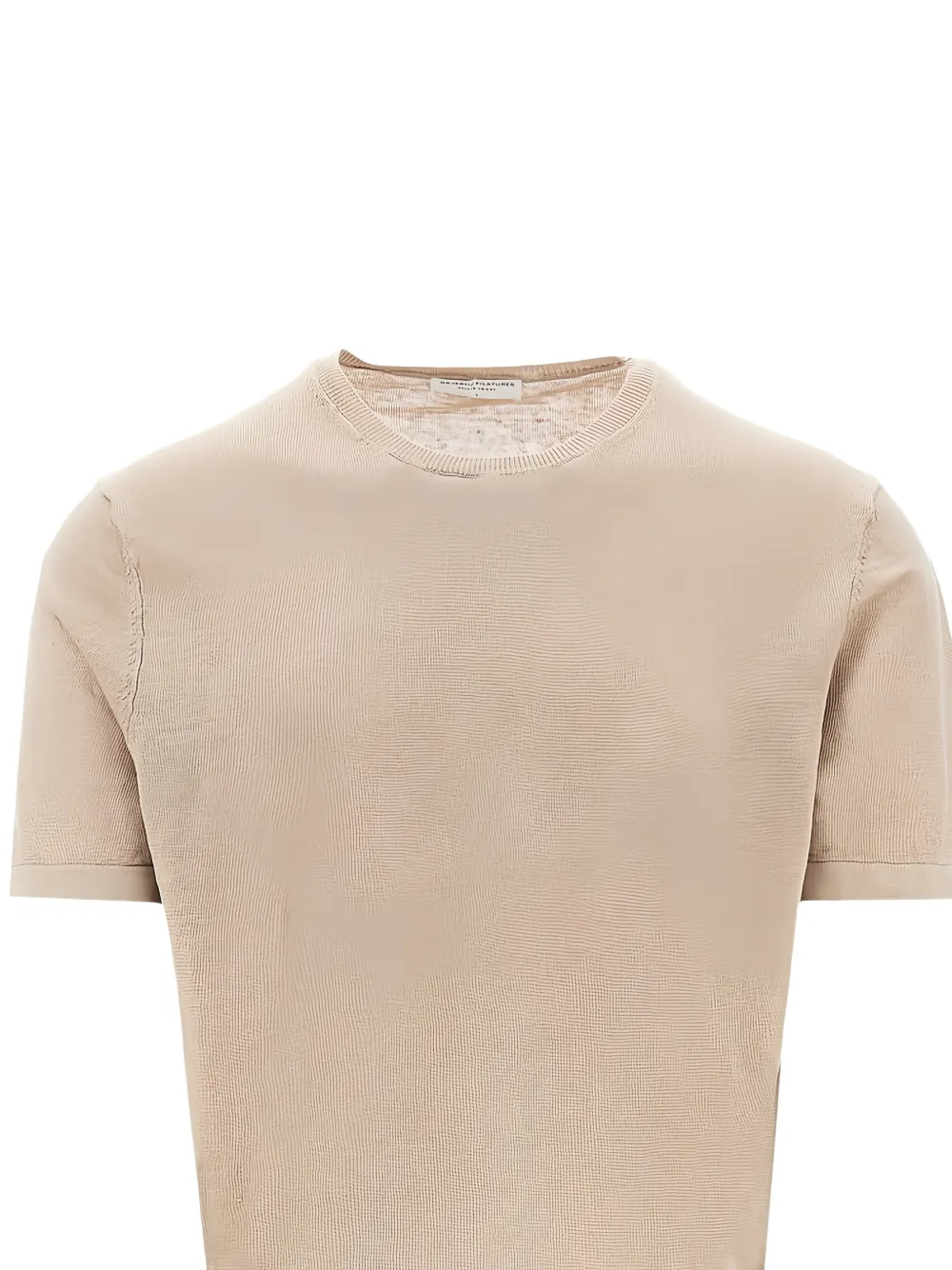 Majestic Filatures T-shirt met ronde hals Beige
