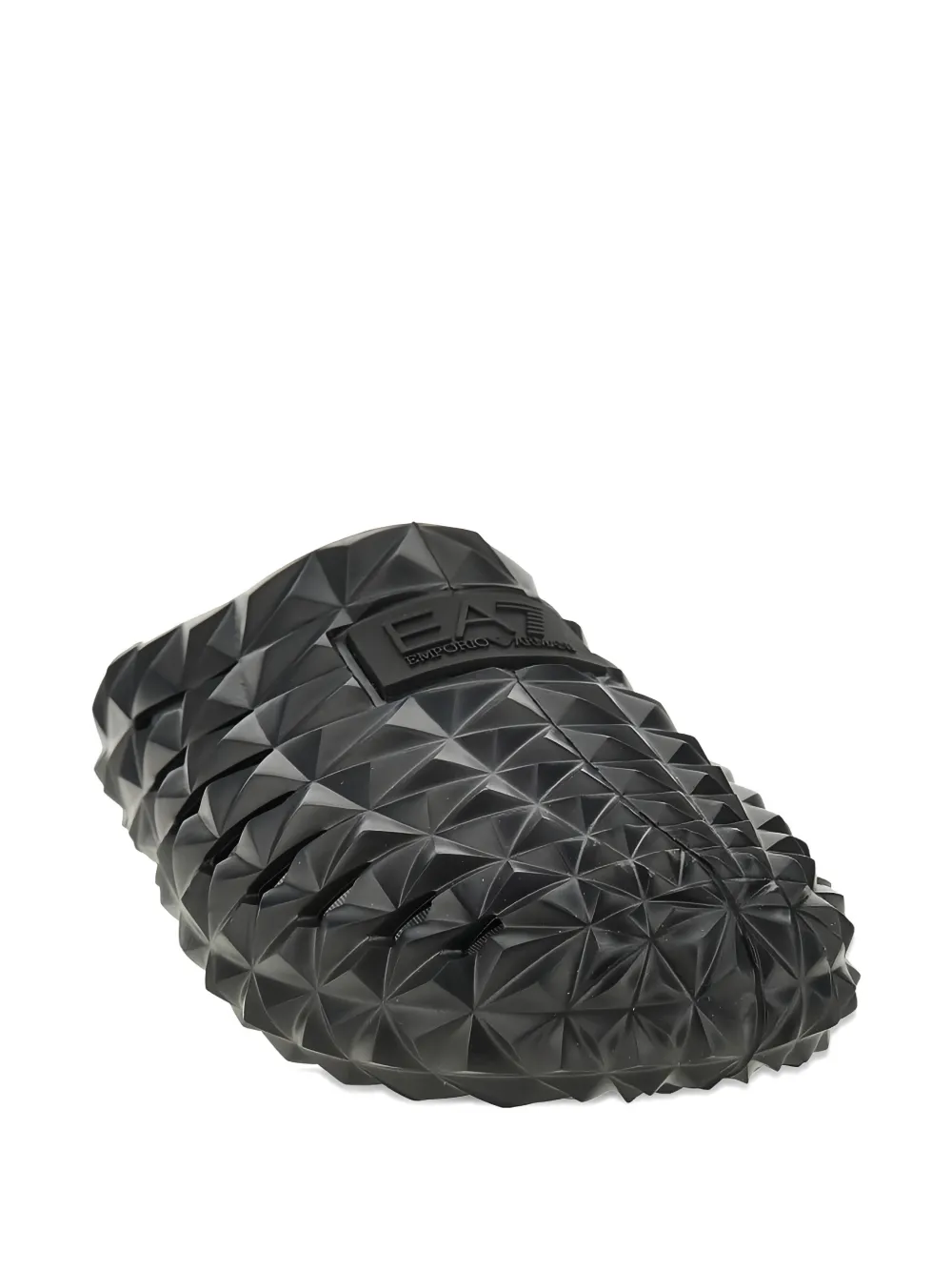Ea7 Emporio Armani Slippers met logodetail Zwart