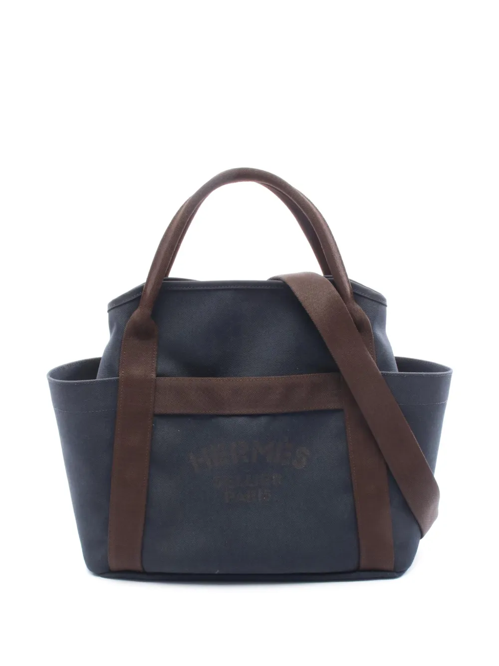 Hermès Pre-Owned 2021 Toile Sac de Pansage Grooming Bag satchel - Blu