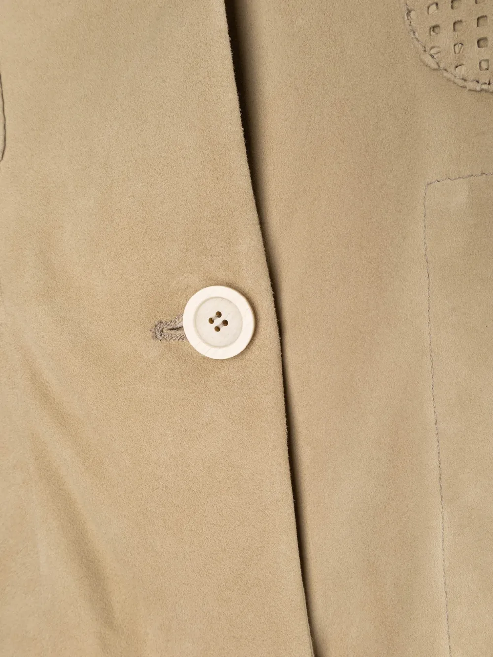 Fabiana Filippi Jack met geperforeerde mouwen Beige