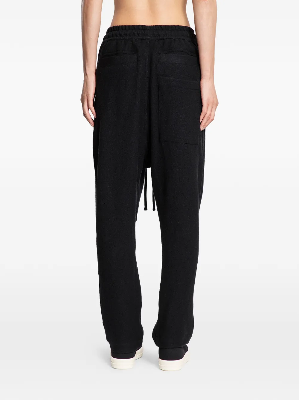  Thom Krom Drawstring Wool Trousers - Black 