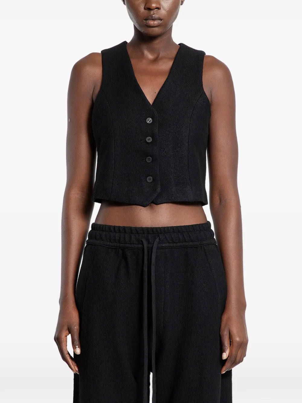 Thom Krom V-neck waistcoat - Black