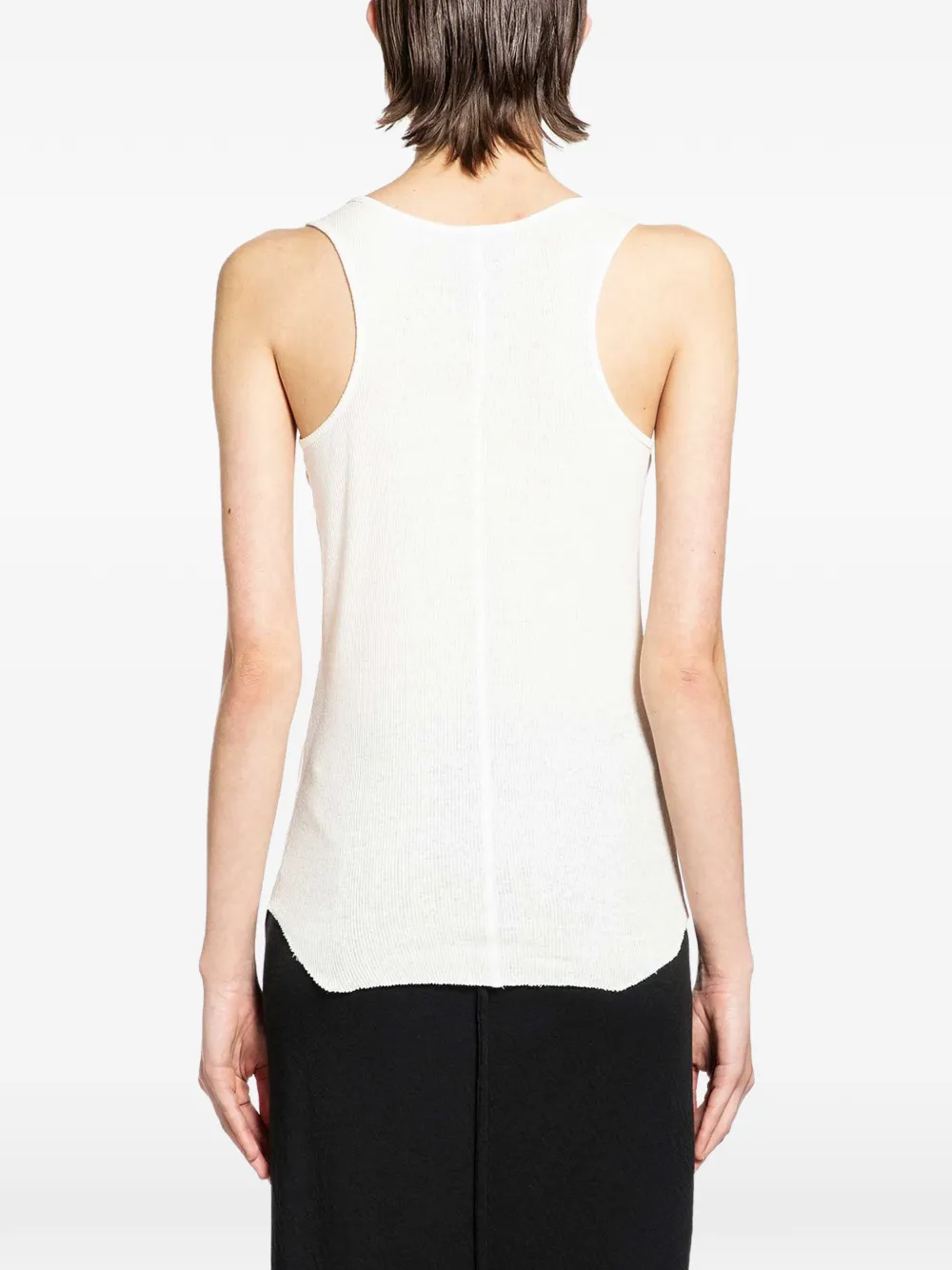 Thom Krom Long Ribbed Tank Top - Neutrals 
