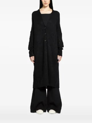 Thom Krom Long Buttoned Cardigan | Black | FARFETCH IL
