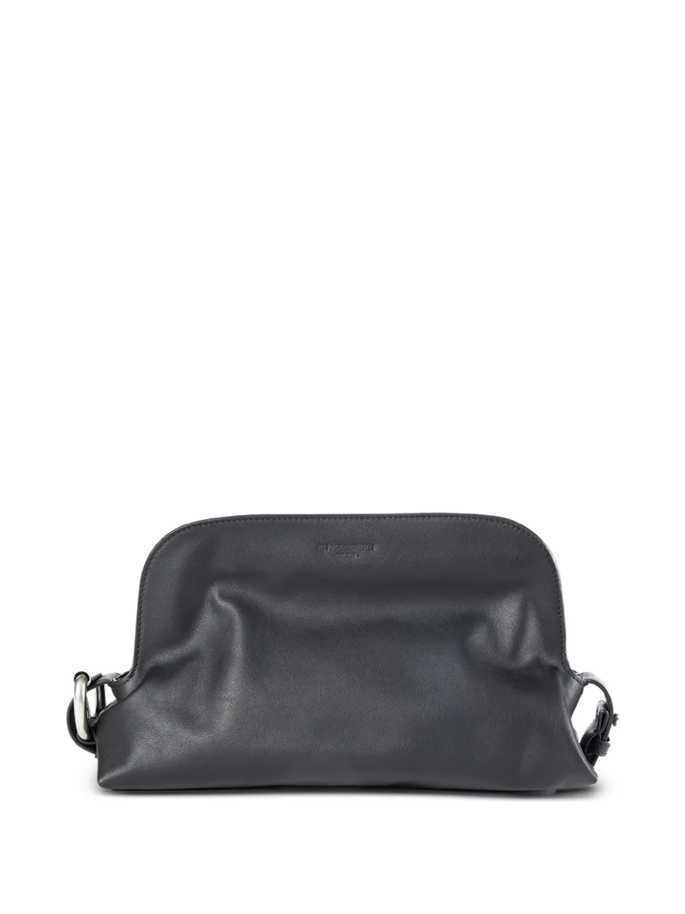 Ann Demeulemeester Clutch in pelle con fibbia - Nero