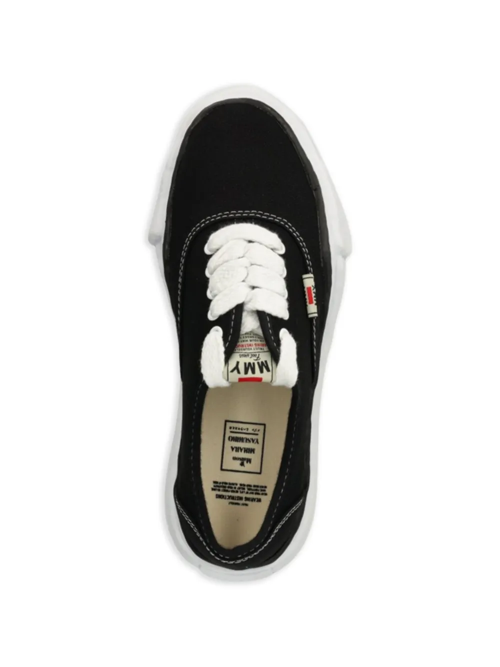 Maison MIHARA YASUHIRO Baker OG canvas low-top sneakers Zwart