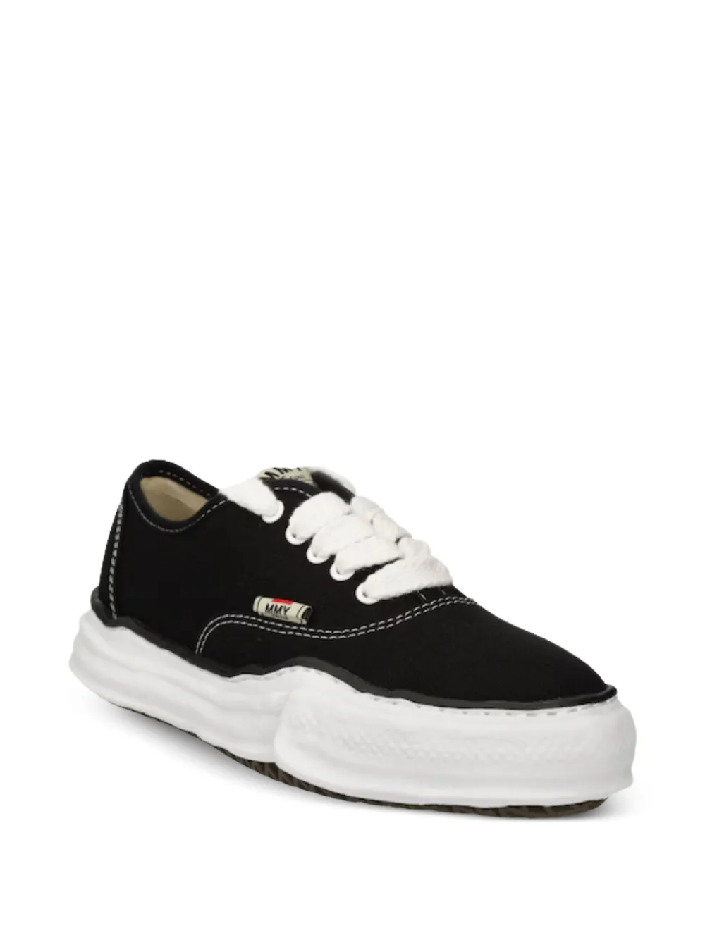 Maison MIHARA YASUHIRO Baker OG canvas low-top sneakers Zwart