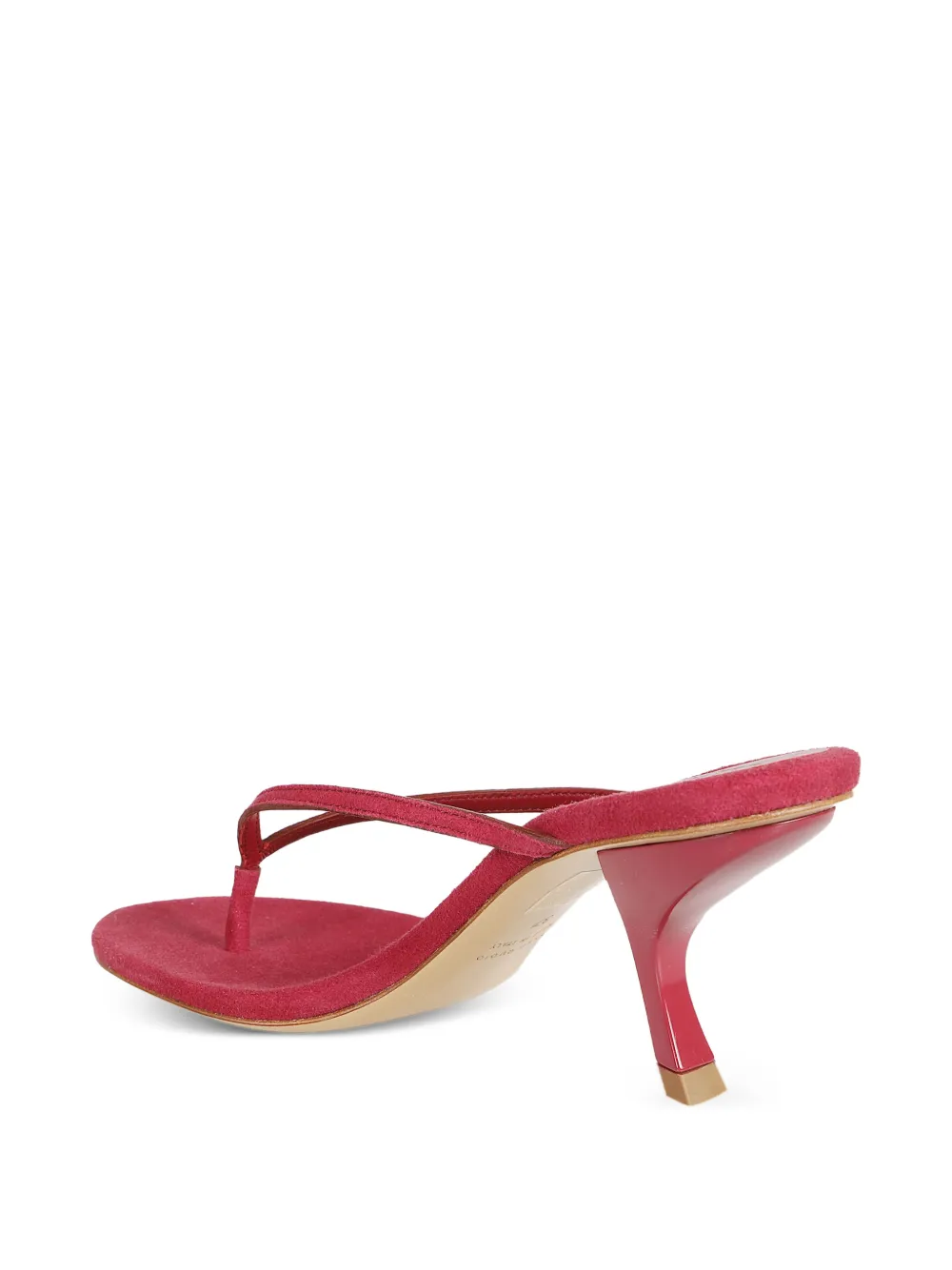 GIABORGHINI Aurorina leren sandalen Rood