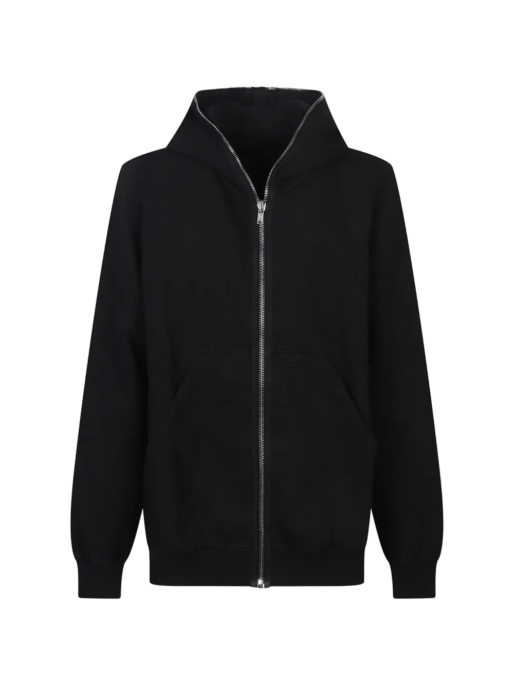 Rick Owens DRKSHDW zip hooded cotton sweatshirt - Nero