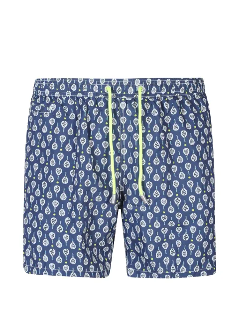 MC2 Saint Barth drawstring patterned swim shorts
