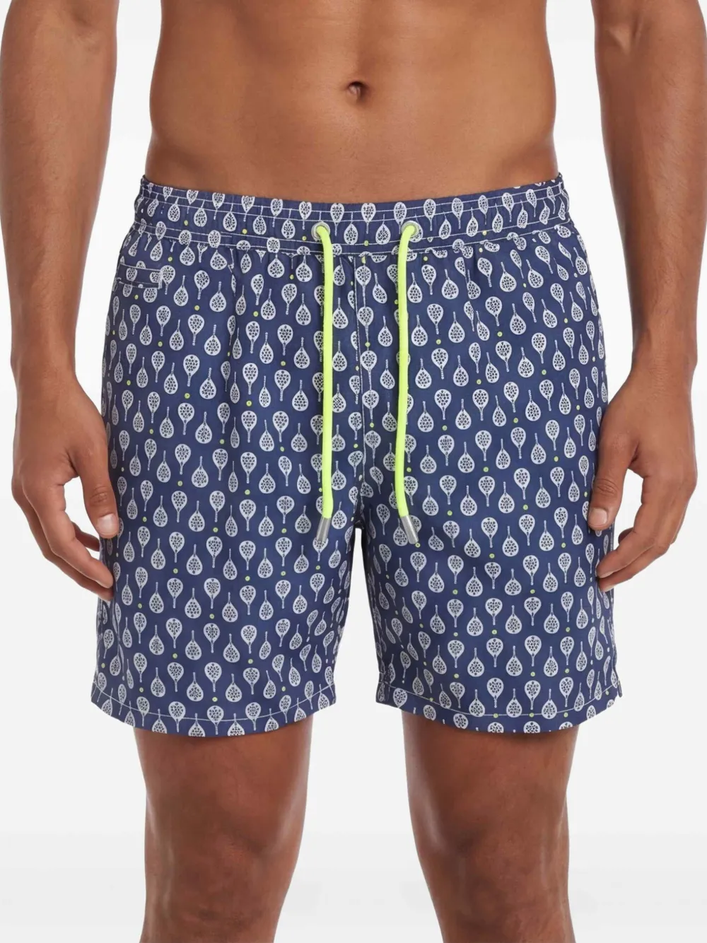 MC2 Saint Barth Zwembroek met trekkoord en patroon Blauw