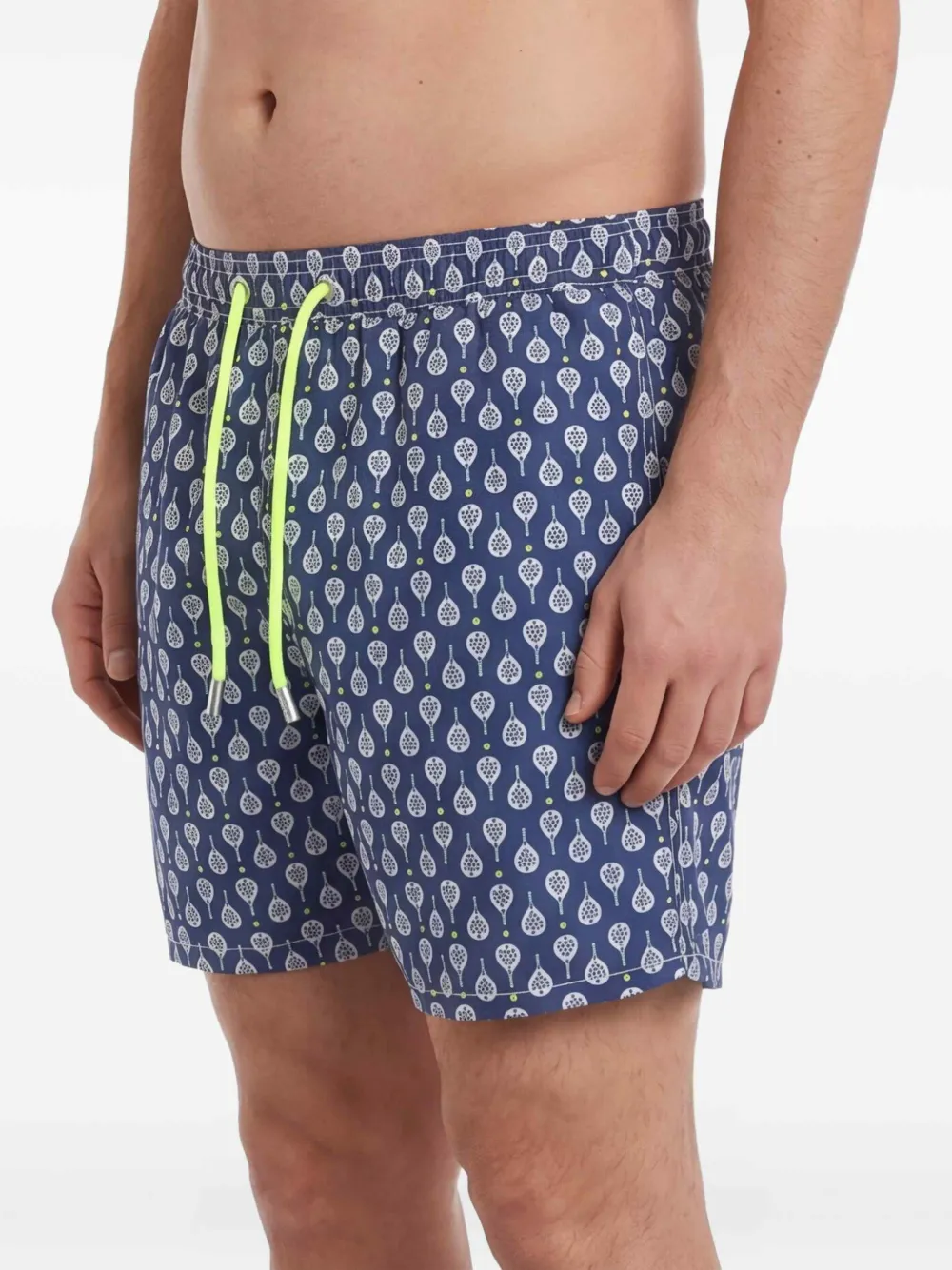 MC2 Saint Barth Zwembroek met trekkoord en patroon Blauw