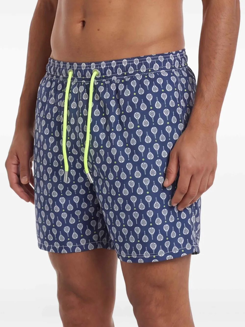 MC2 Saint Barth Zwembroek met trekkoord en patroon Blauw
