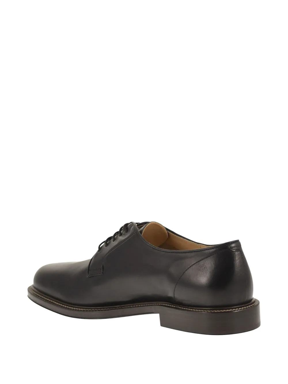 Brunello Cucinelli Leren derby schoenen Zwart