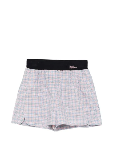 Mardi Mercredi Les Petites short à taille contrastante