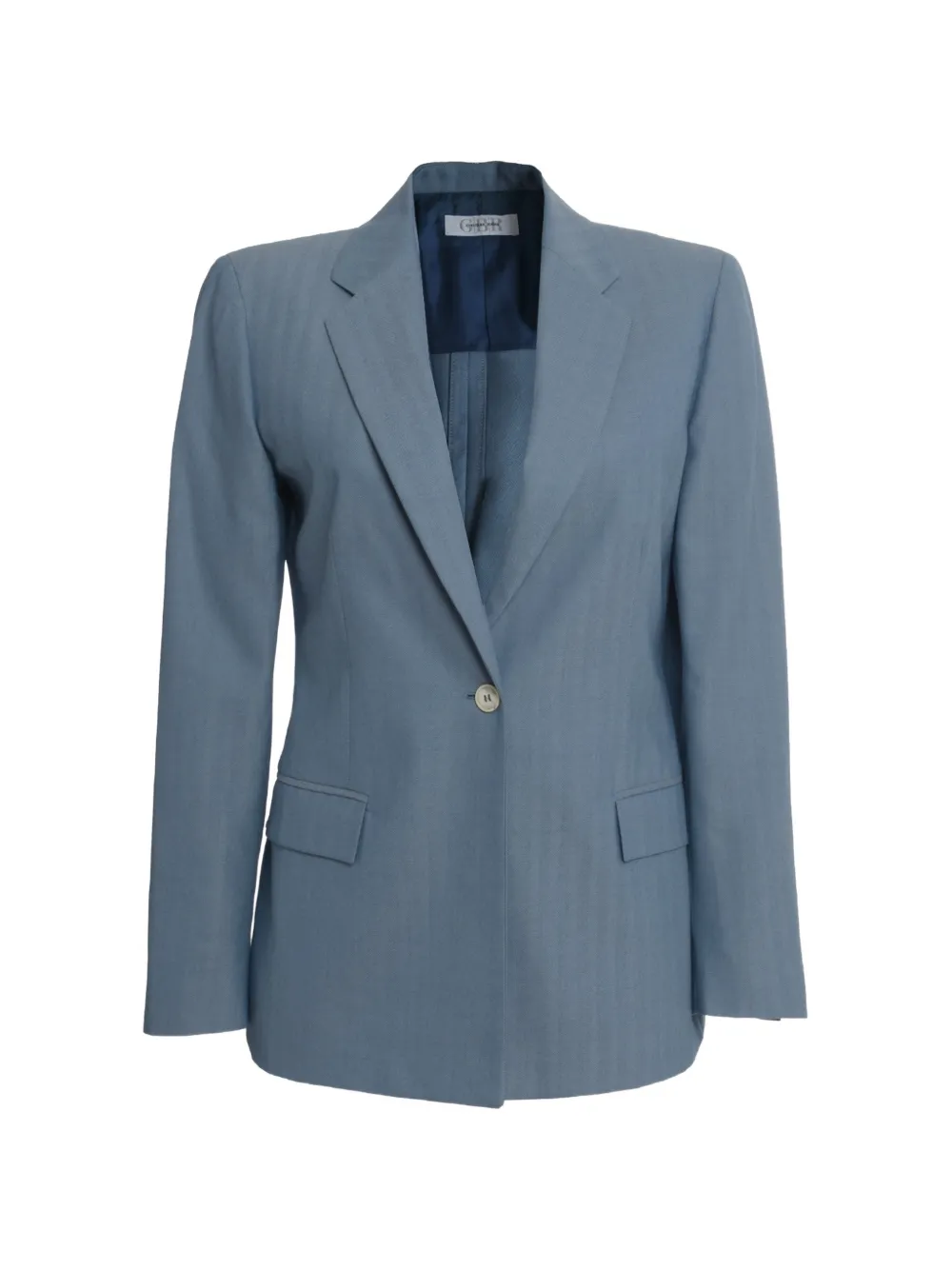 Vintage GBR herringbone notched blazer - Blau
