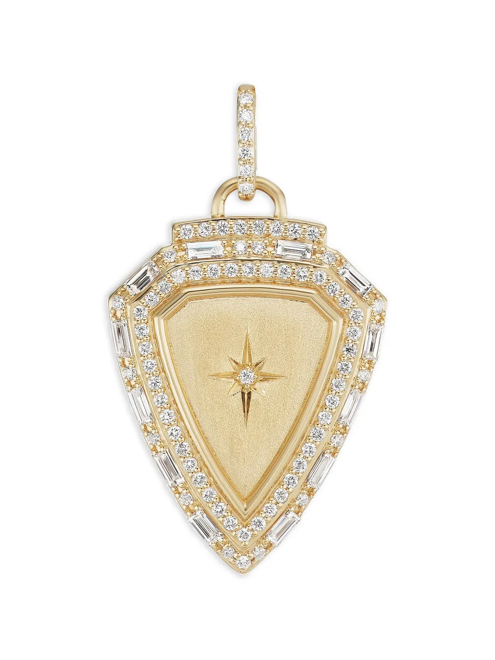 Sorellina Diamond Shield Pendant Necklace - Oro
