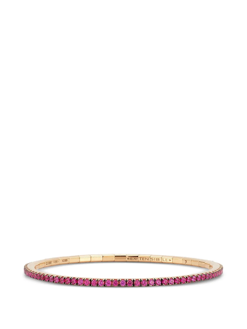 Roberto Demeglio ruby extensible stretch bracelet - Oro
