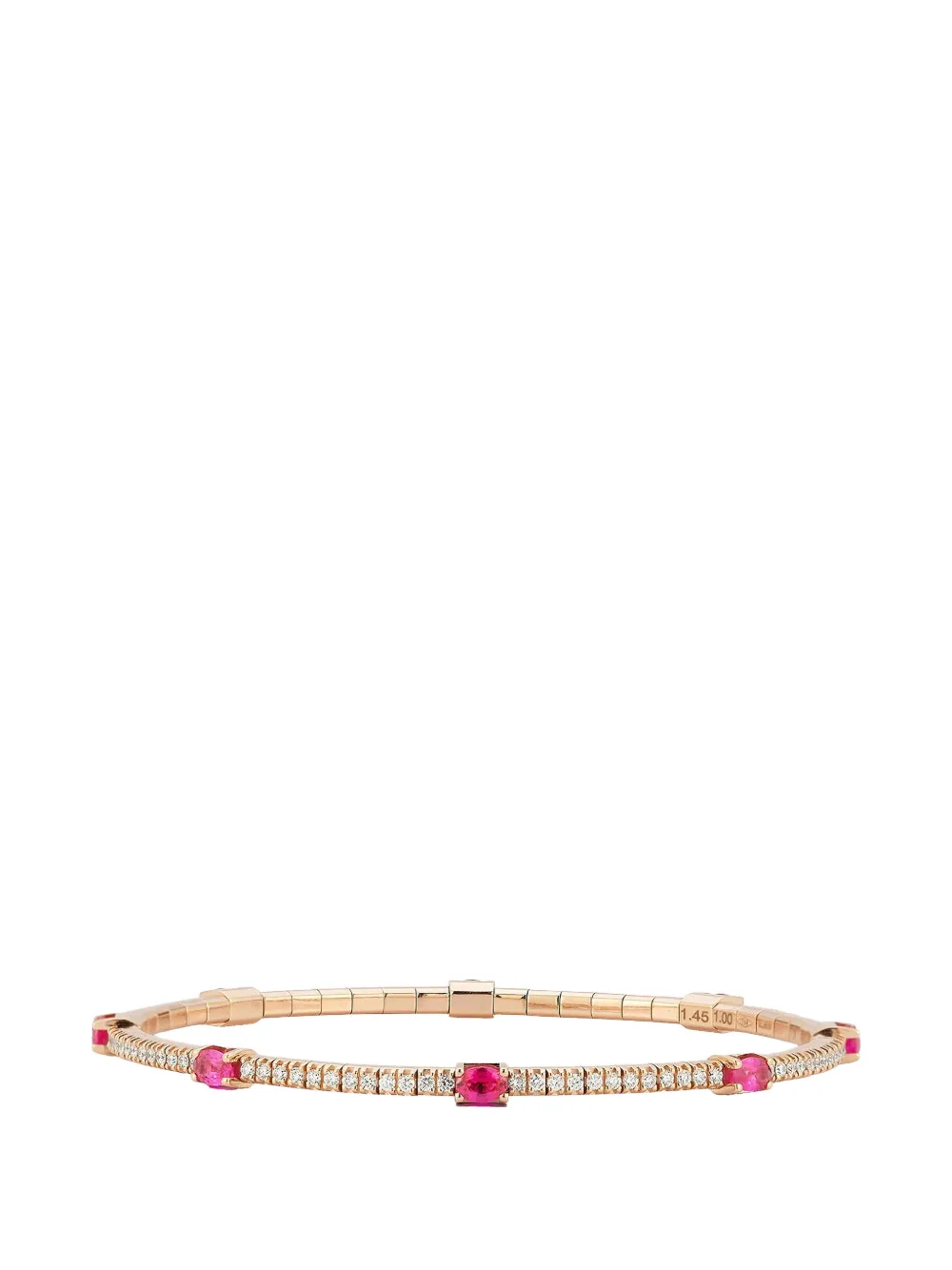 Roberto Demeglio diamond ruby oval bracelet - Rosa