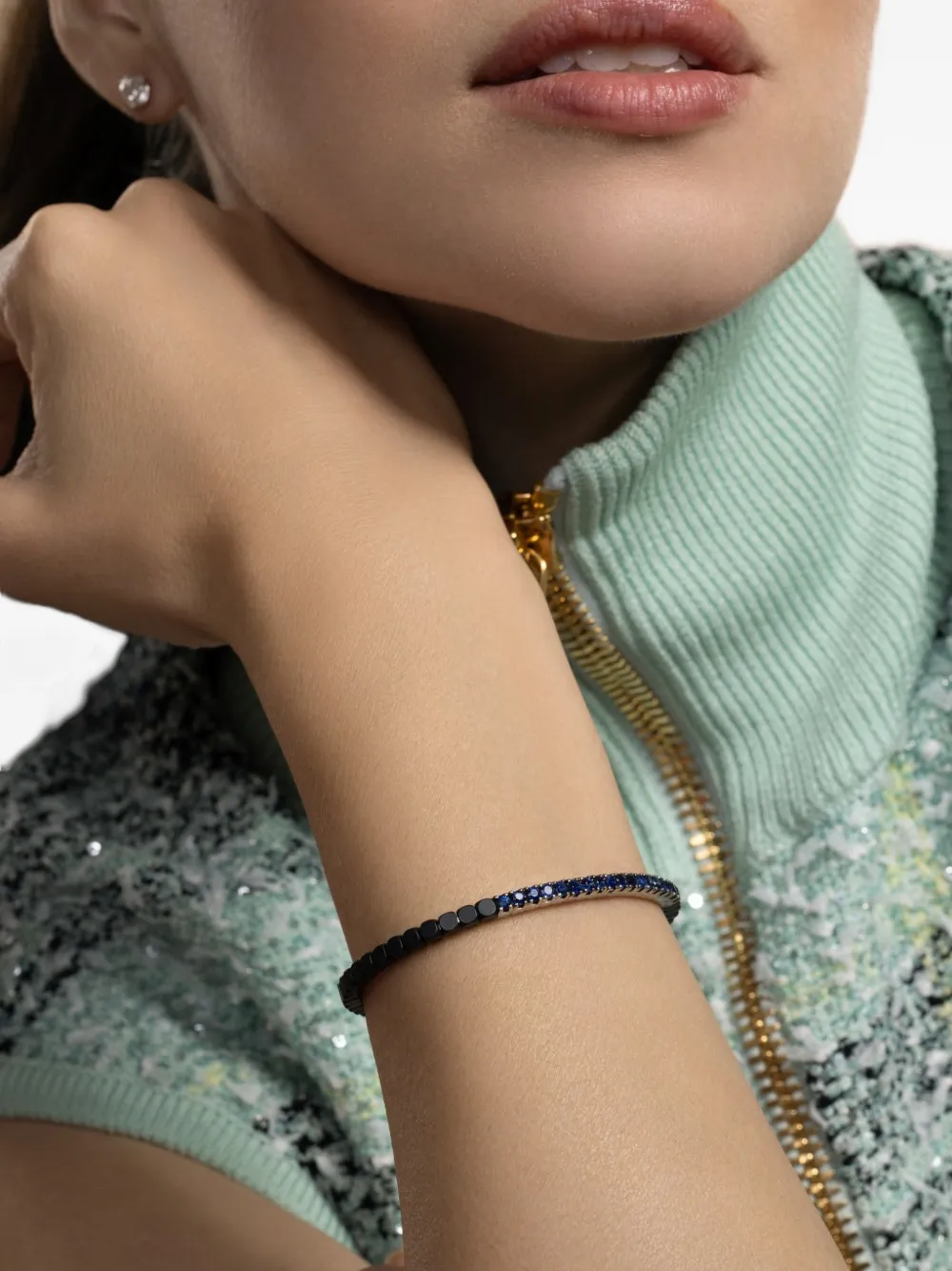 Roberto Demeglio sapphire matte black dado bracelet - Nero