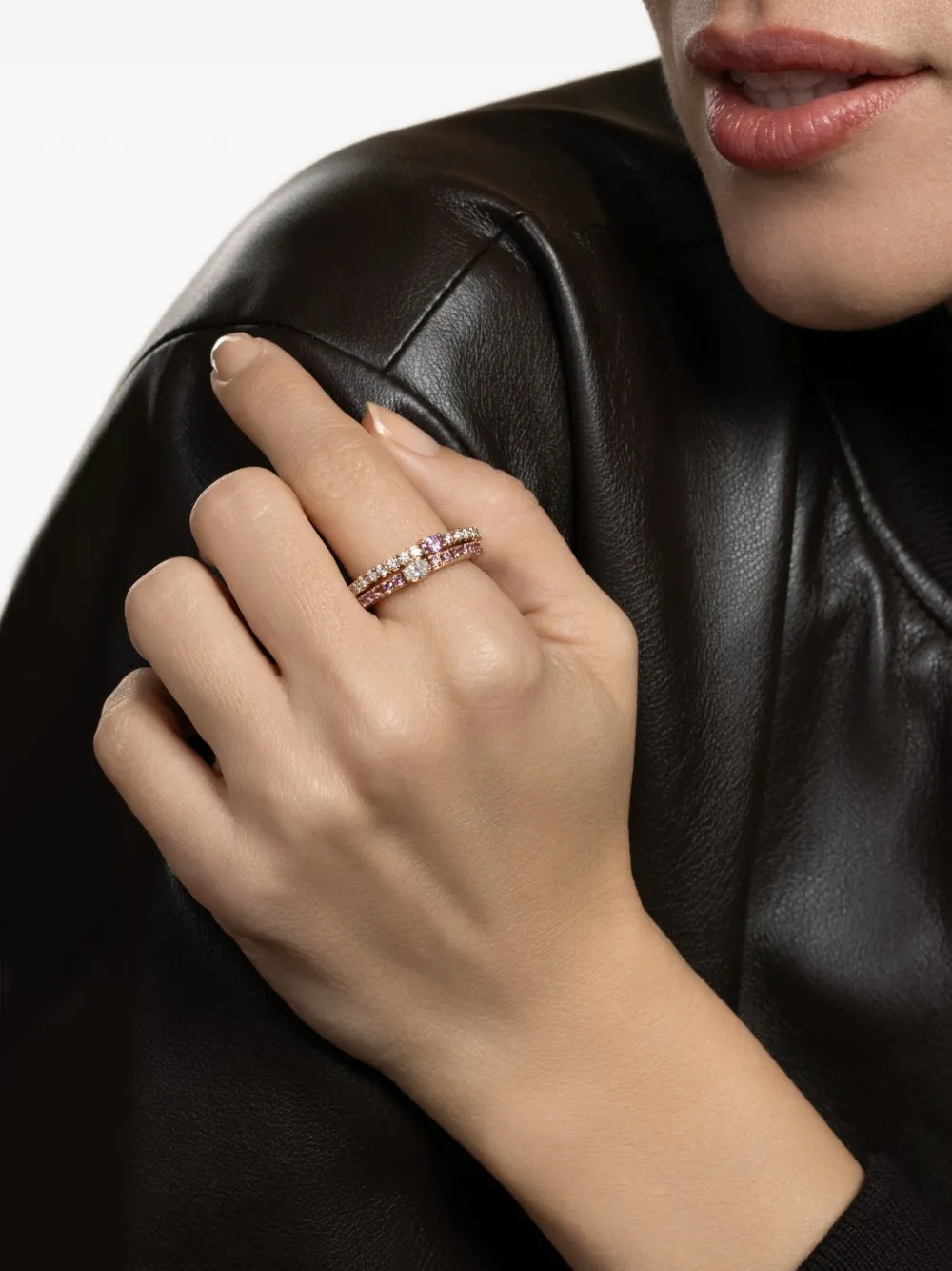 Roberto Demeglio pink sapphire diamond extensible ring - Rosa