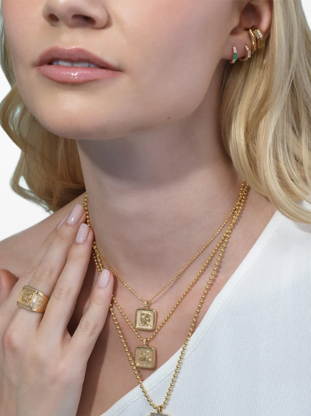  Sorellina Diamond Aries Pendant - Gold 