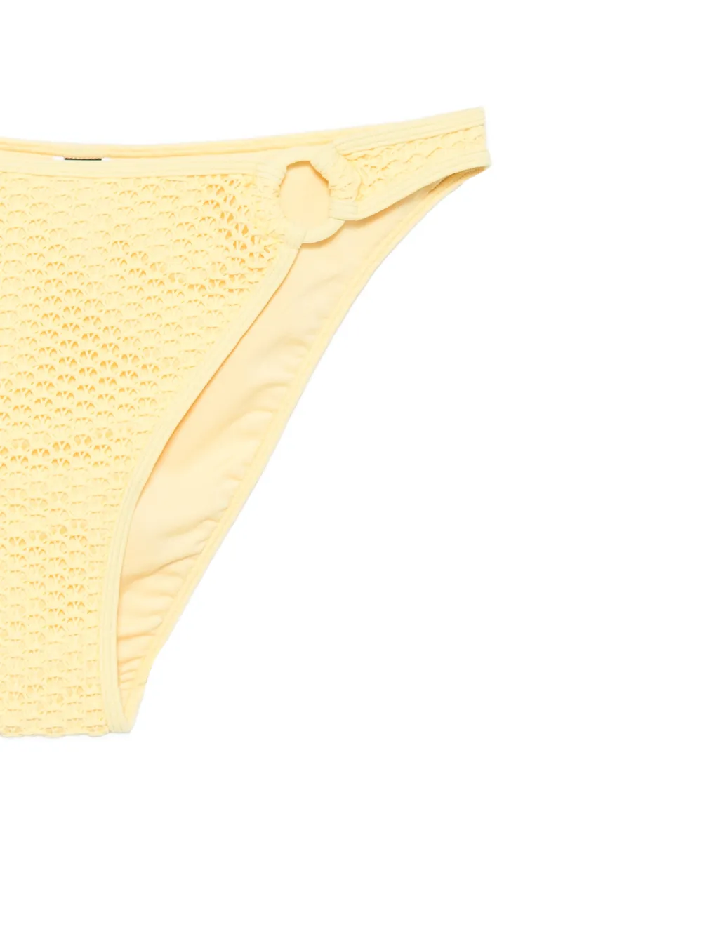 Karl Lagerfeld Gehaakte bikinislip met ringdetail Geel