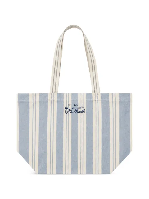 MC2 Saint Barth striped canvas tote bag