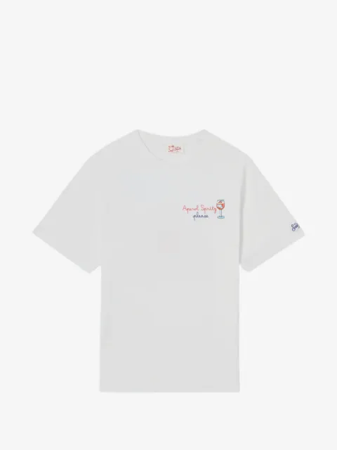 MC2 Saint Barth x Aperol Portofino embroidered T-shirt