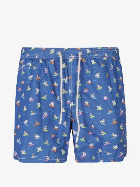 MC2 Saint Barth shorts de playa con perro estampado