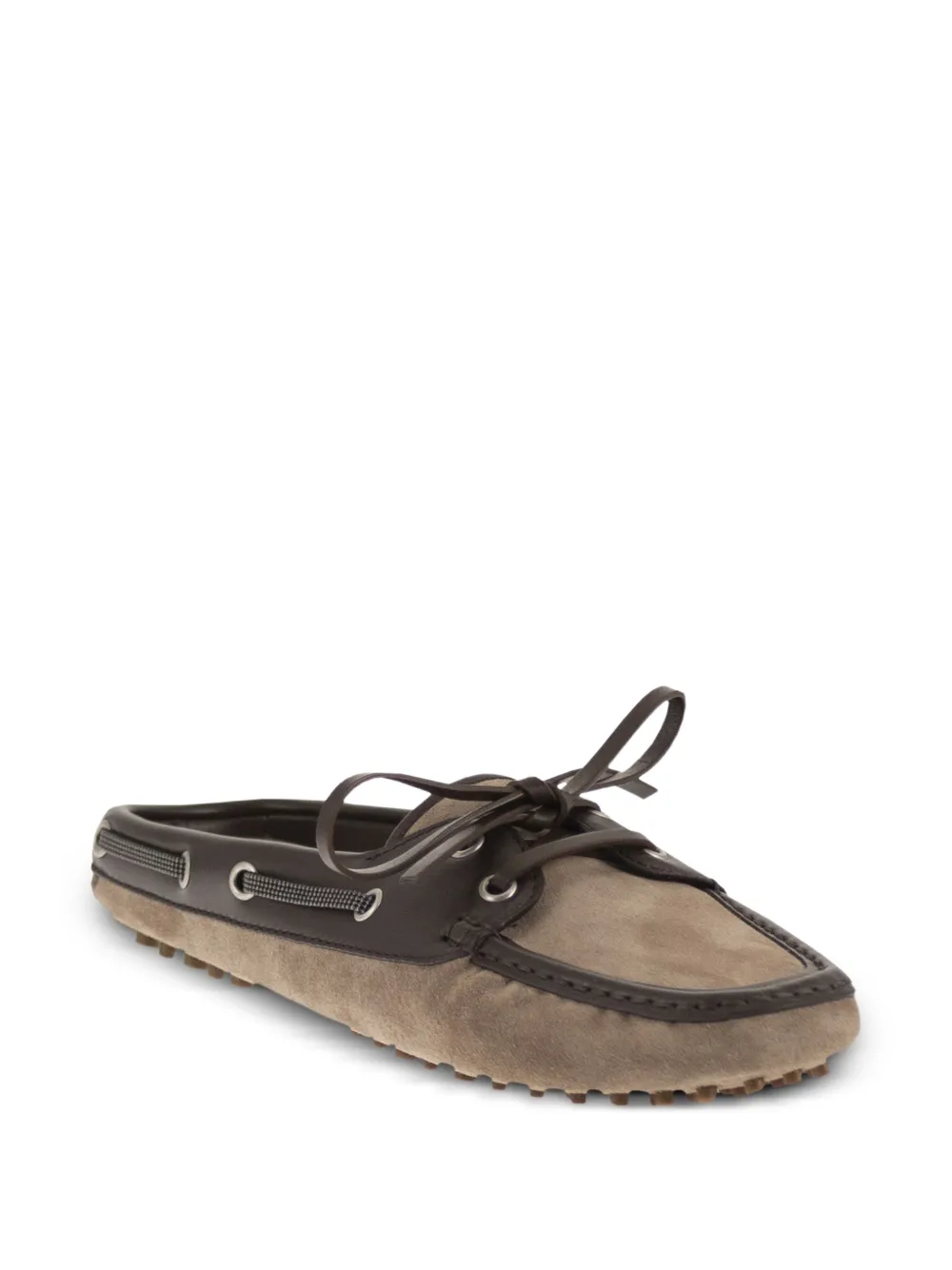 Brunello Cucinelli suede mules Bruin
