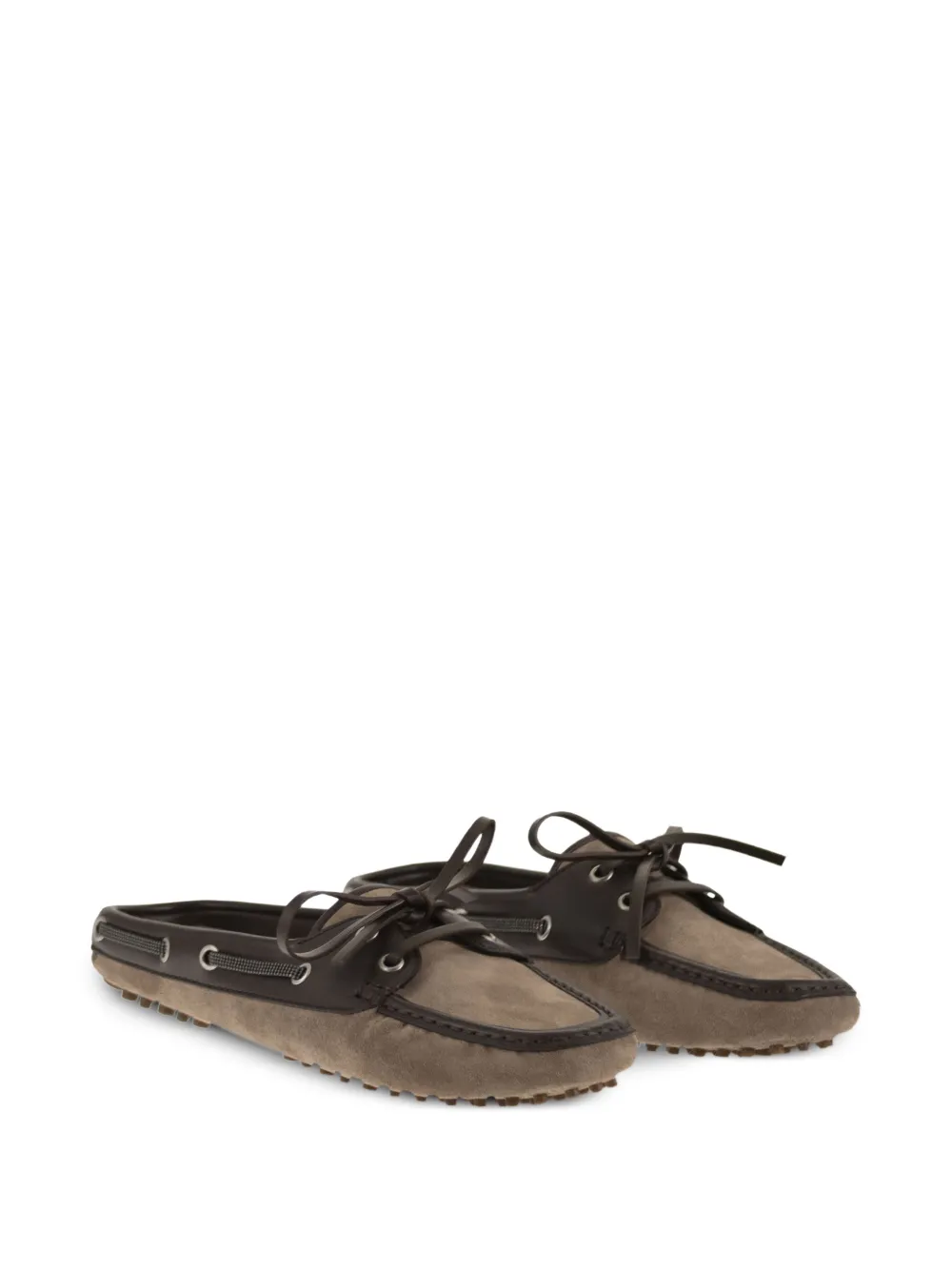 Brunello Cucinelli suede mules Bruin