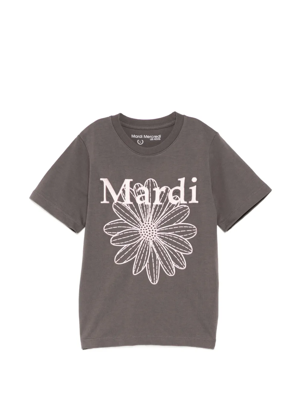Mardi Mercredi Les Petites FLOWERMARDI T-shirt - Marrone