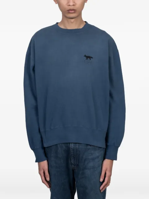 Maison Kitsuné sudadera Fox Sunfaded en colaboración con Kuro