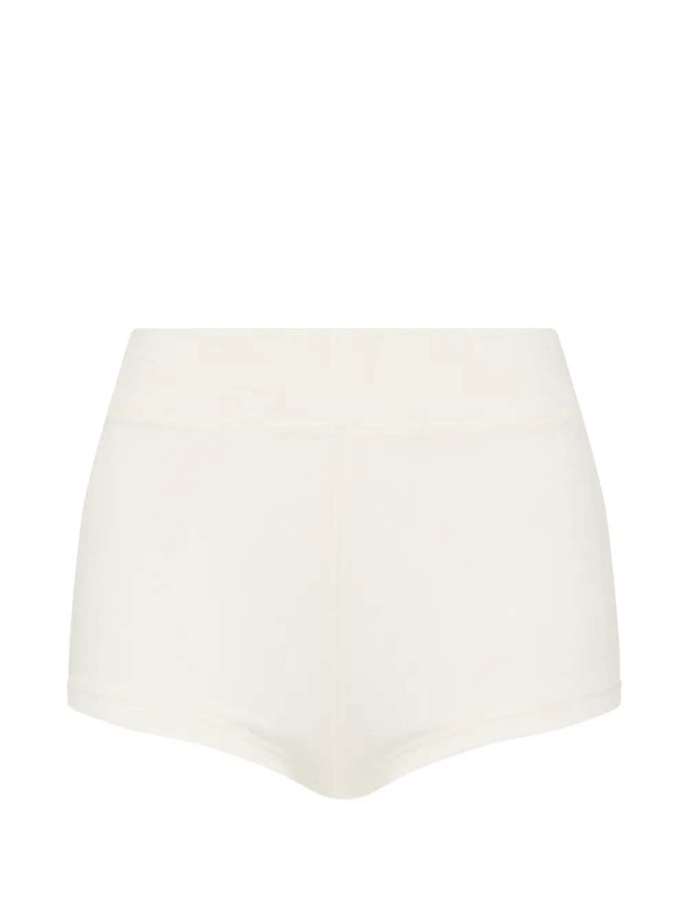 The Upside Gerippte Fox Shorts - Weiß