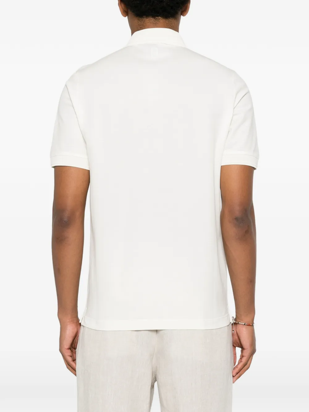 Canali Poloshirt met korte mouwen Beige