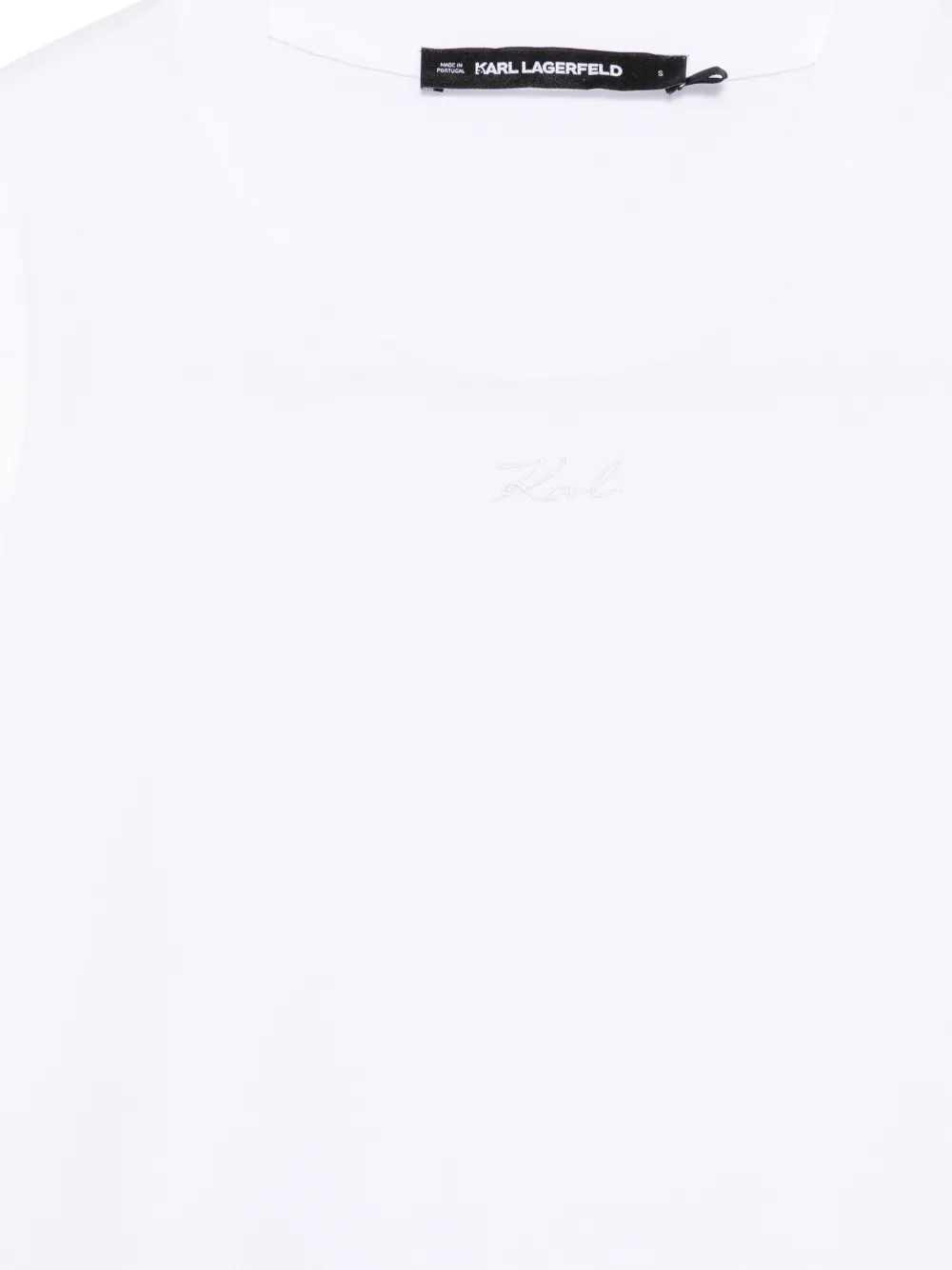 Karl Lagerfeld T-shirt met geborduurd logo Wit